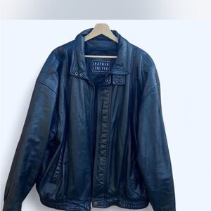 Oversized Black Bomber Jacket